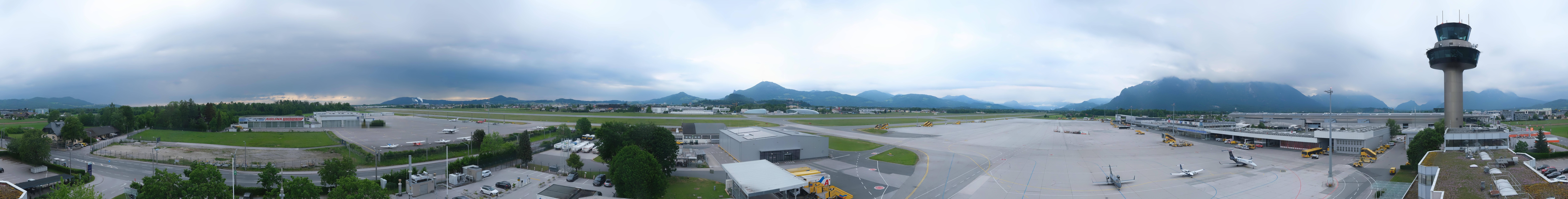 Archiv Foto Webcam Flughafen Salzburg