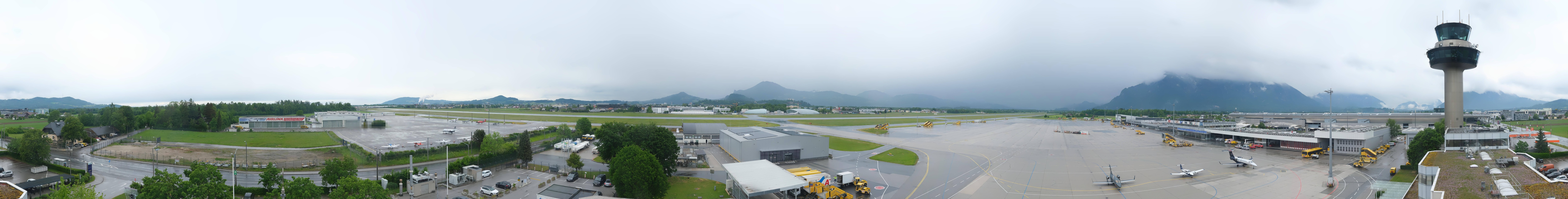Archiv Foto Webcam Flughafen Salzburg