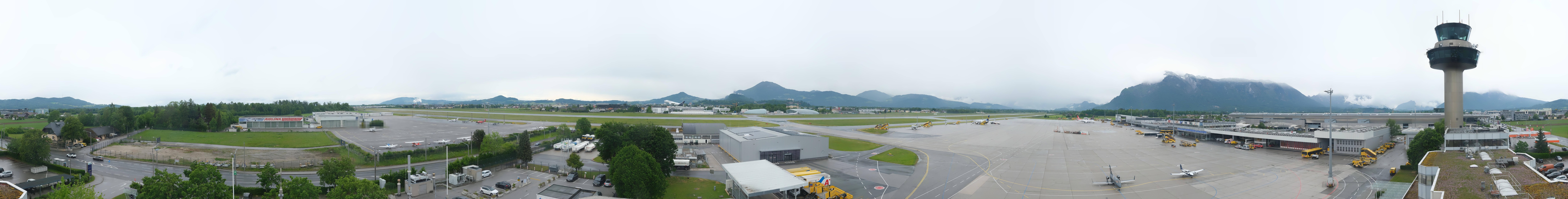 Archiv Foto Webcam Flughafen Salzburg