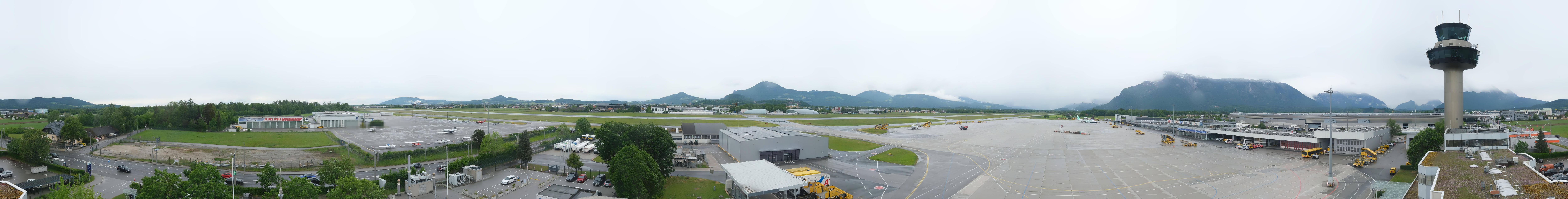 Archiv Foto Webcam Flughafen Salzburg