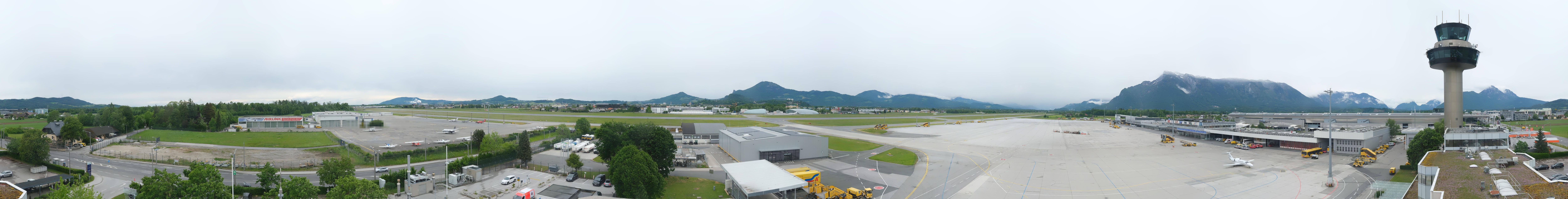 Archiv Foto Webcam Flughafen Salzburg