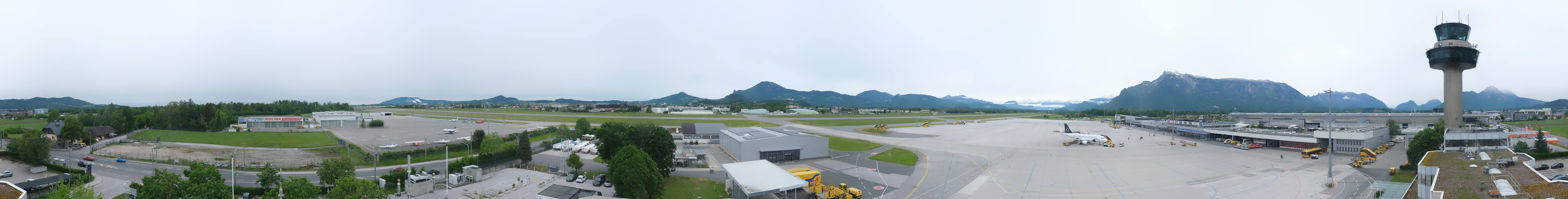 Archiv Foto Webcam Flughafen Salzburg
