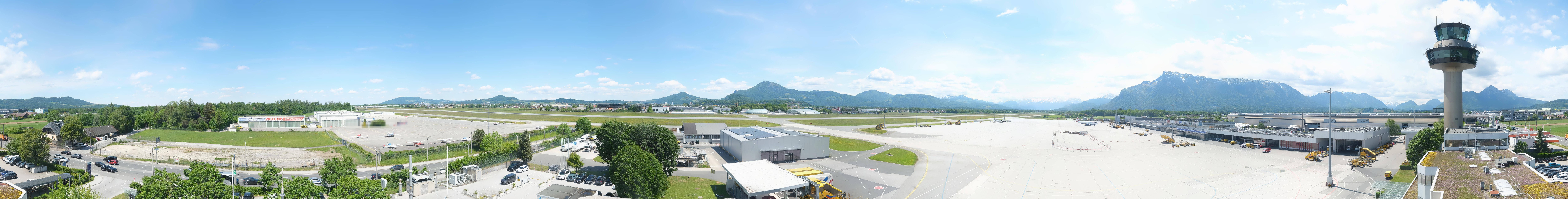 Archived image Webcam Salzburg Airport Panorama
