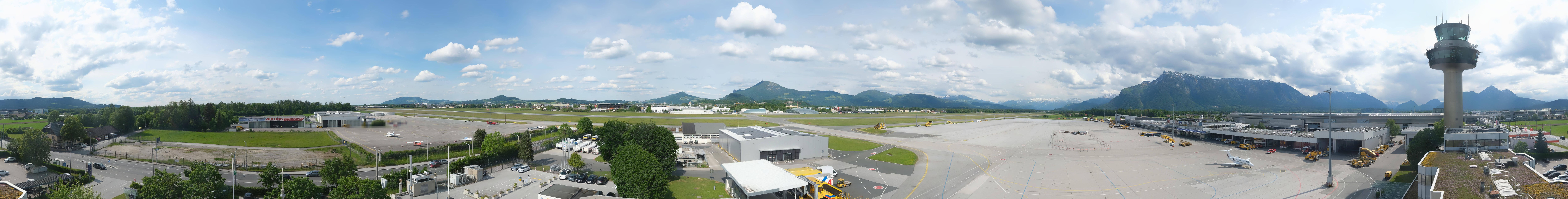 Archiv Foto Webcam Flughafen Salzburg