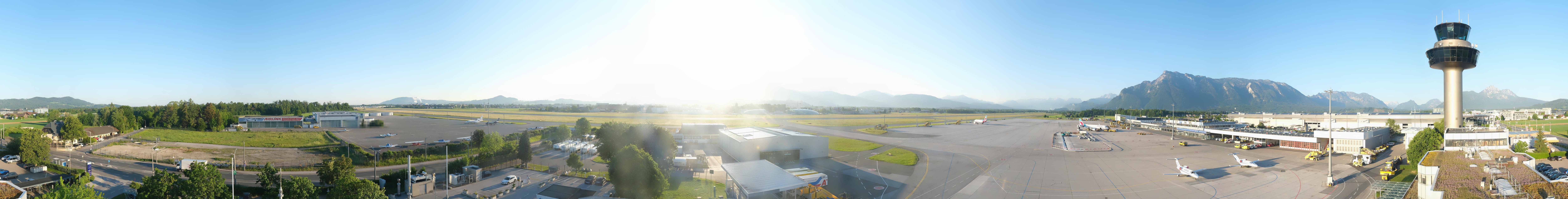 Archiv Foto Webcam Flughafen Salzburg