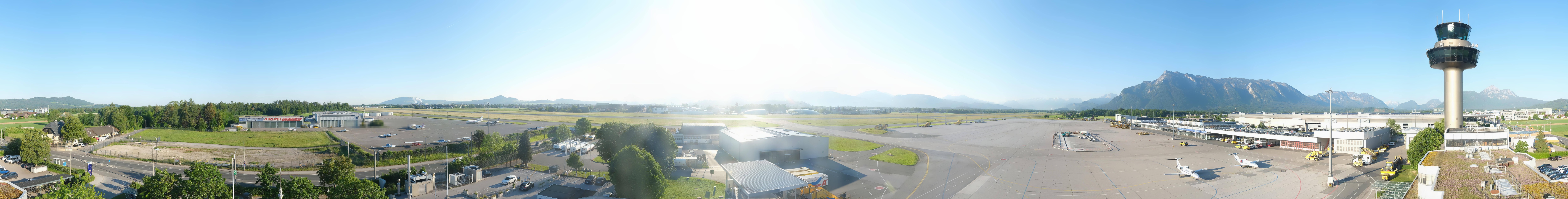 Archiv Foto Webcam Flughafen Salzburg