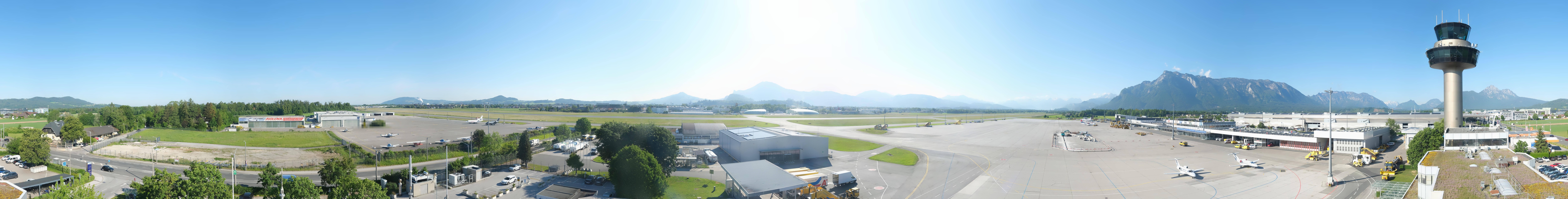 Archiv Foto Webcam Flughafen Salzburg