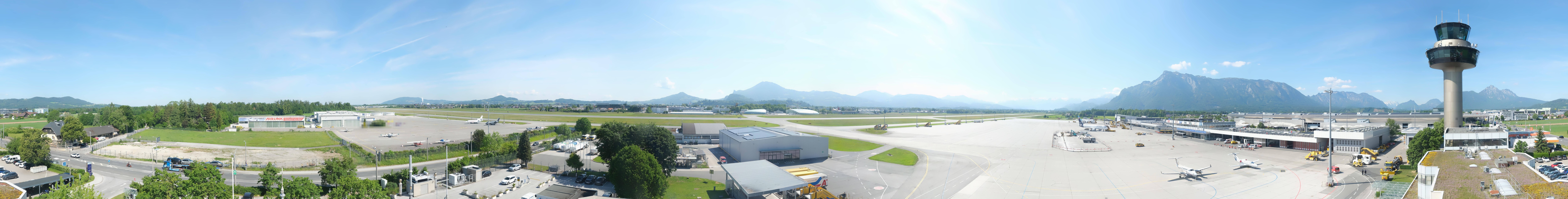 Archiv Foto Webcam Flughafen Salzburg