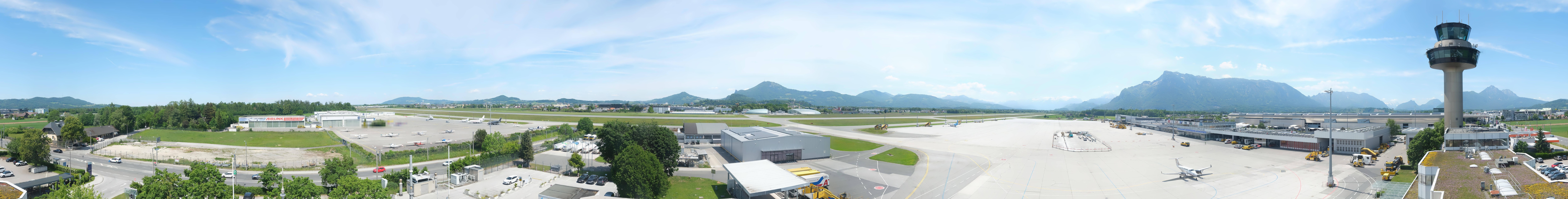 Archiv Foto Webcam Flughafen Salzburg