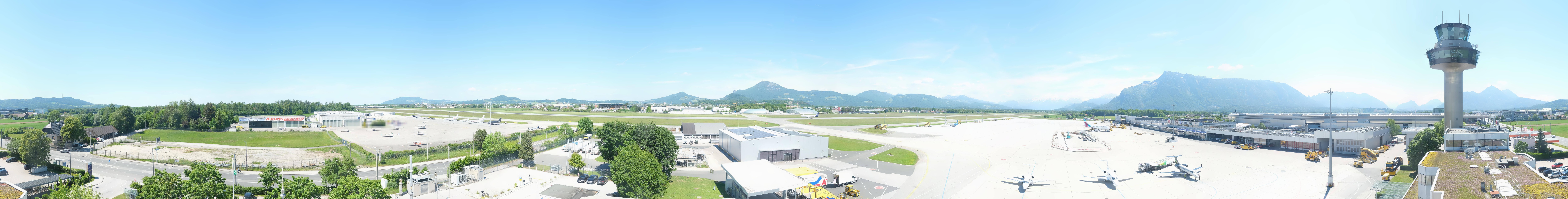 Archiv Foto Webcam Flughafen Salzburg