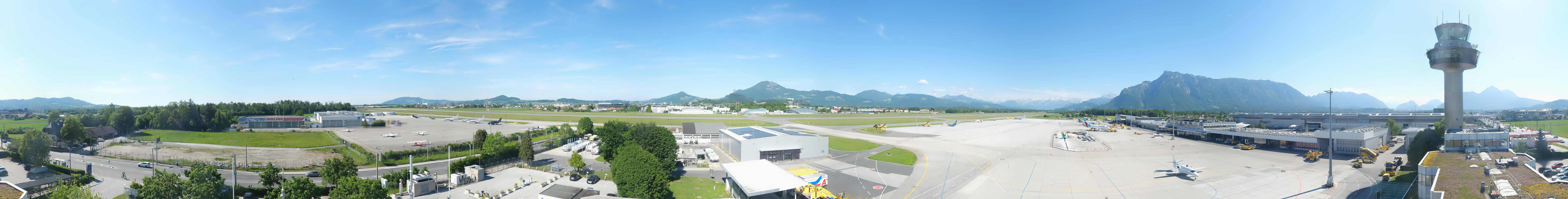 Archiv Foto Webcam Flughafen Salzburg