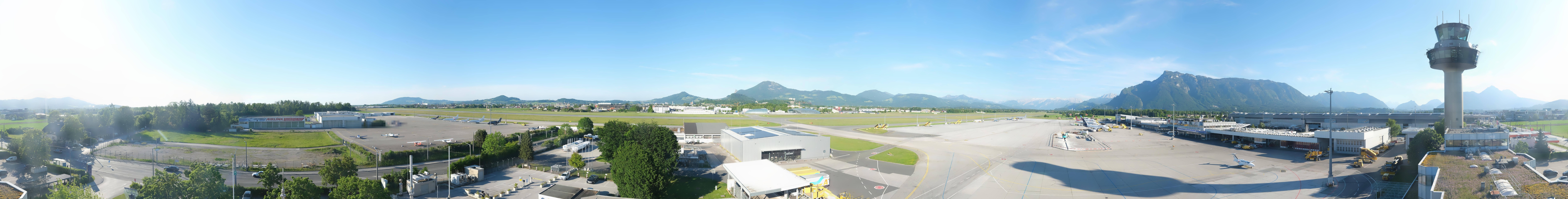 Archiv Foto Webcam Flughafen Salzburg