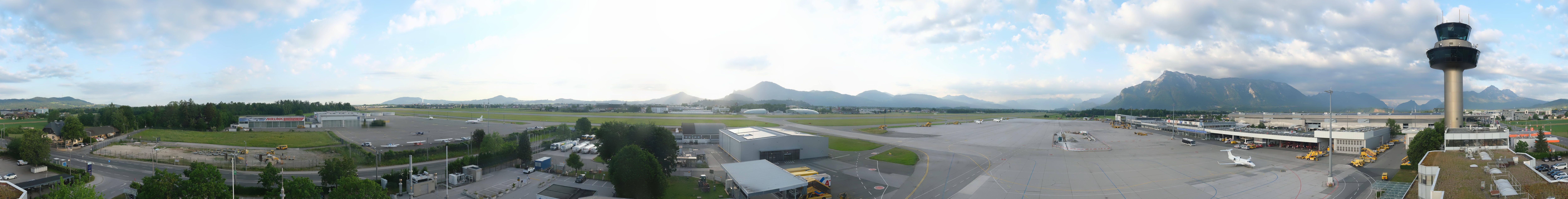 Archiv Foto Webcam Flughafen Salzburg