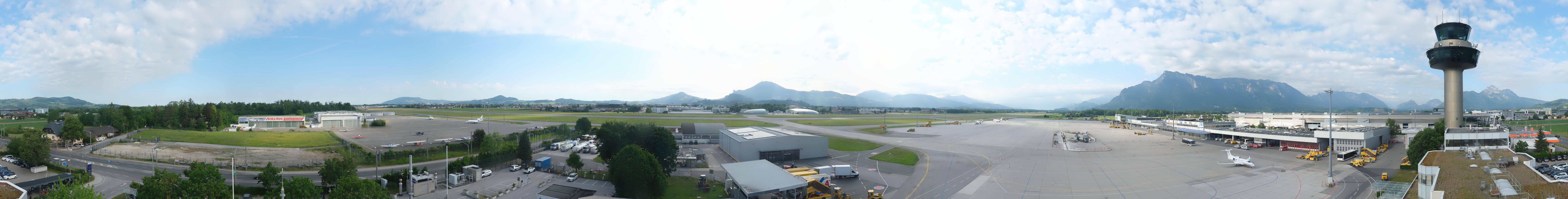 Archiv Foto Webcam Flughafen Salzburg