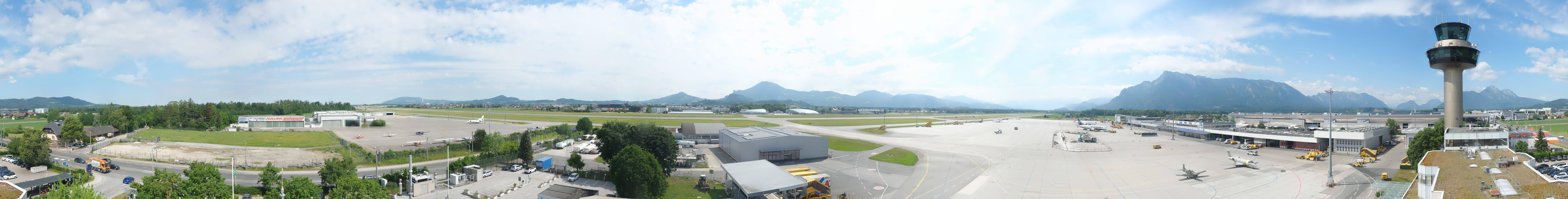 Archiv Foto Webcam Flughafen Salzburg