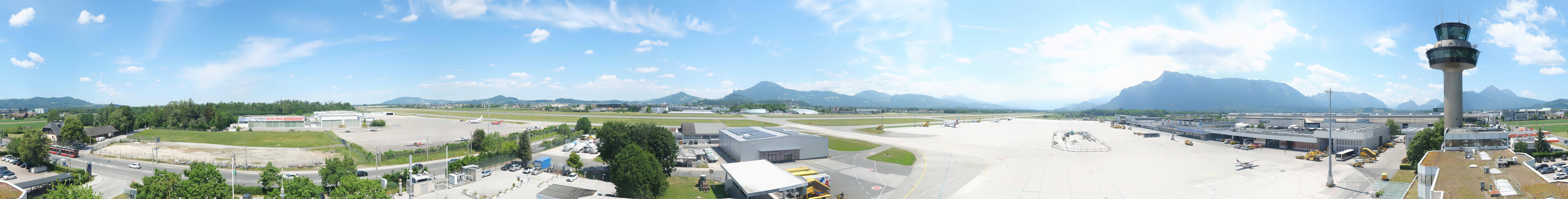 Archiv Foto Webcam Flughafen Salzburg