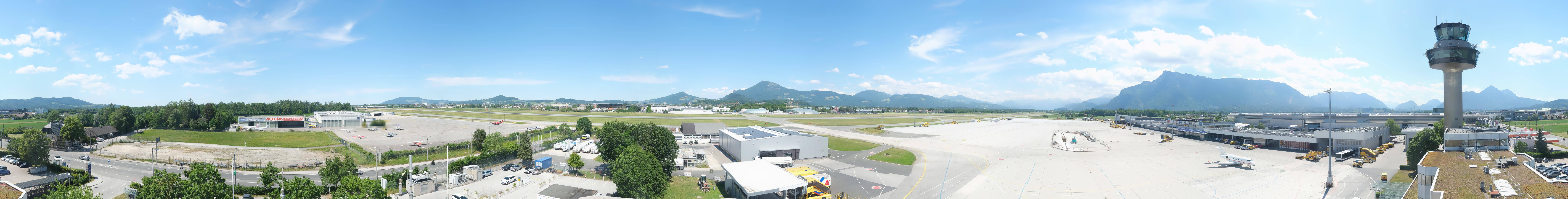 Archiv Foto Webcam Flughafen Salzburg