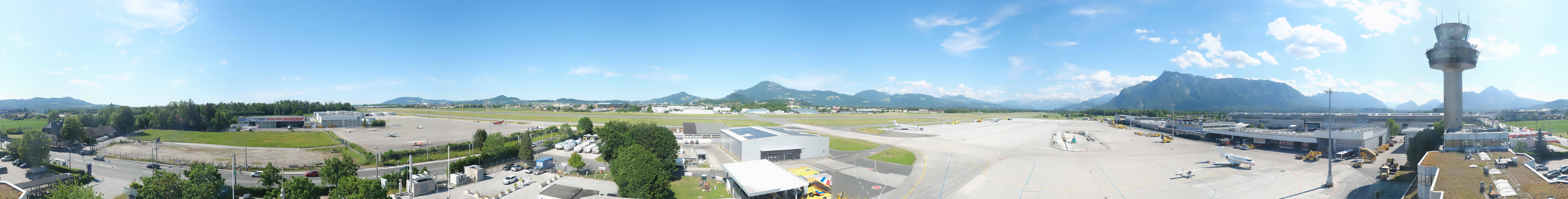 Archiv Foto Webcam Flughafen Salzburg
