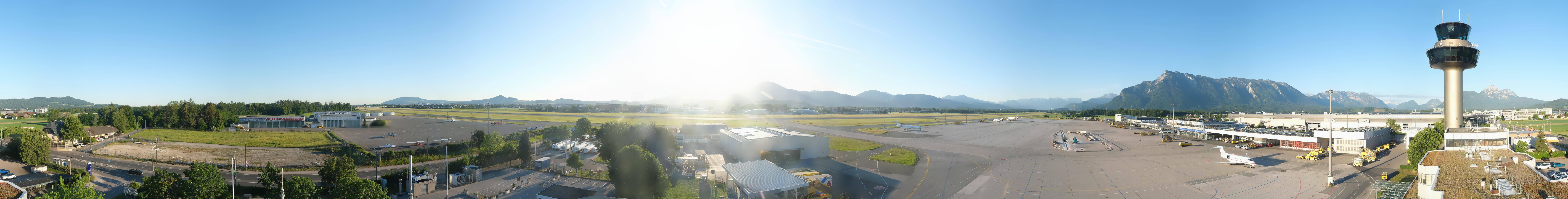 Archiv Foto Webcam Flughafen Salzburg