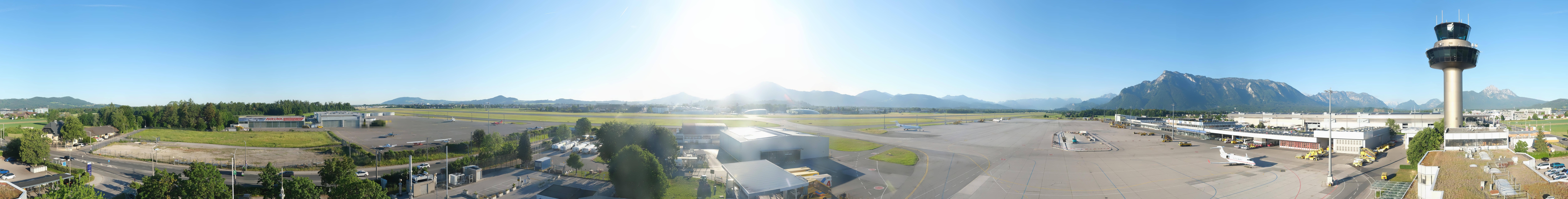 Archiv Foto Webcam Flughafen Salzburg