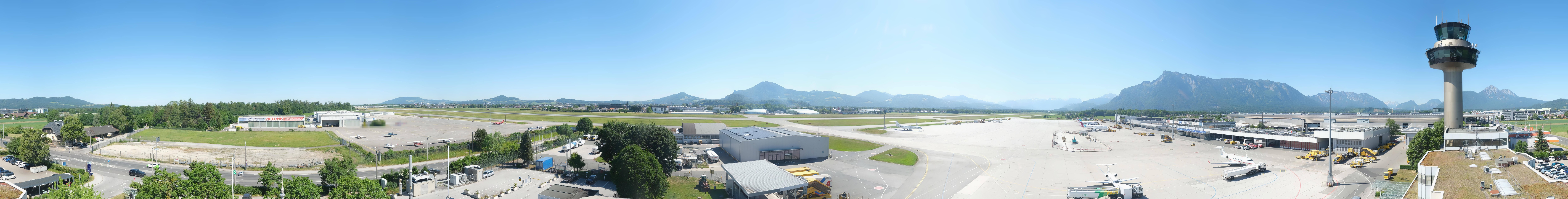 Archiv Foto Webcam Flughafen Salzburg