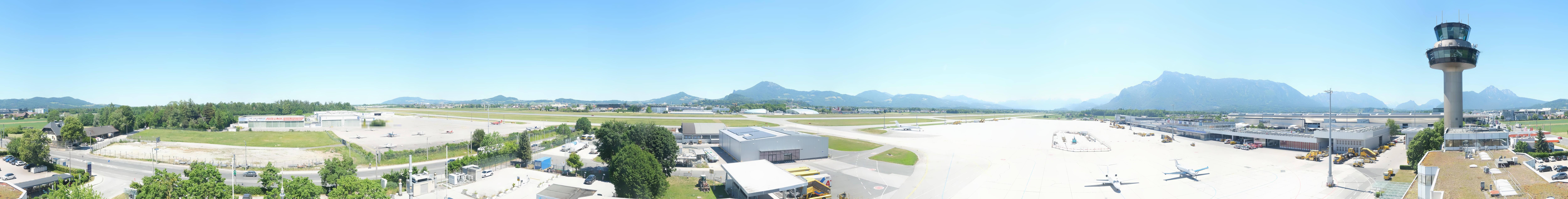 Archiv Foto Webcam Flughafen Salzburg