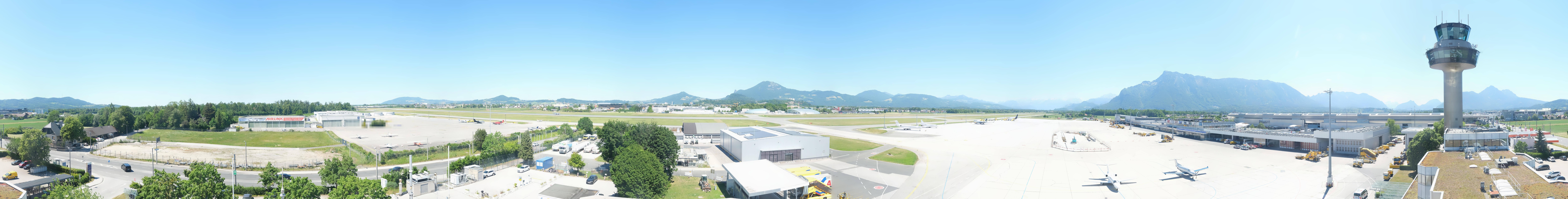 Archiv Foto Webcam Flughafen Salzburg
