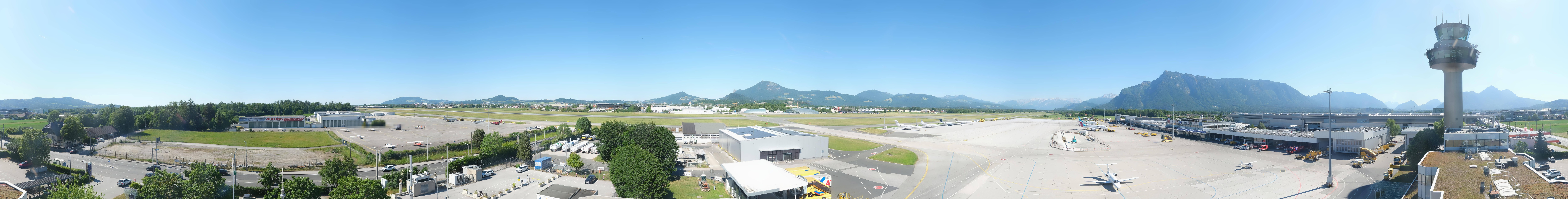 Archiv Foto Webcam Flughafen Salzburg
