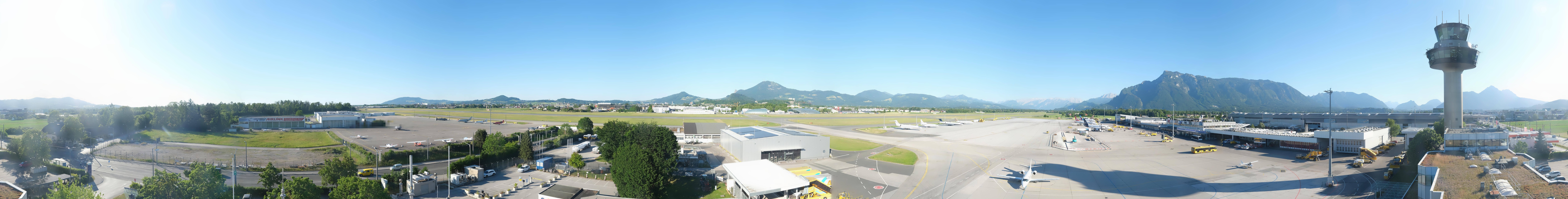 Archiv Foto Webcam Flughafen Salzburg