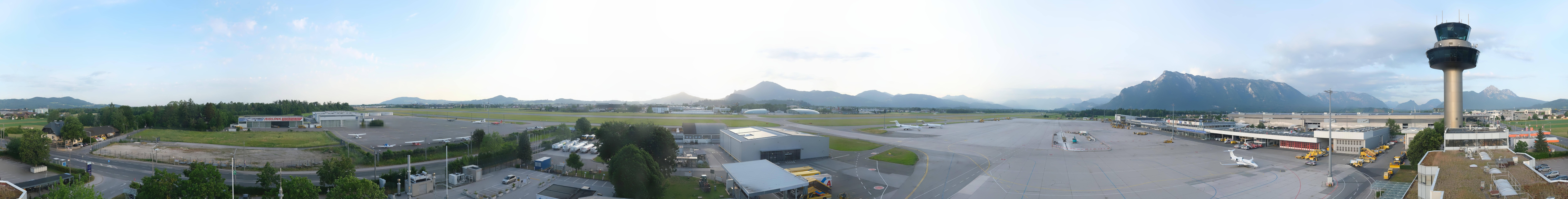 Archiv Foto Webcam Flughafen Salzburg