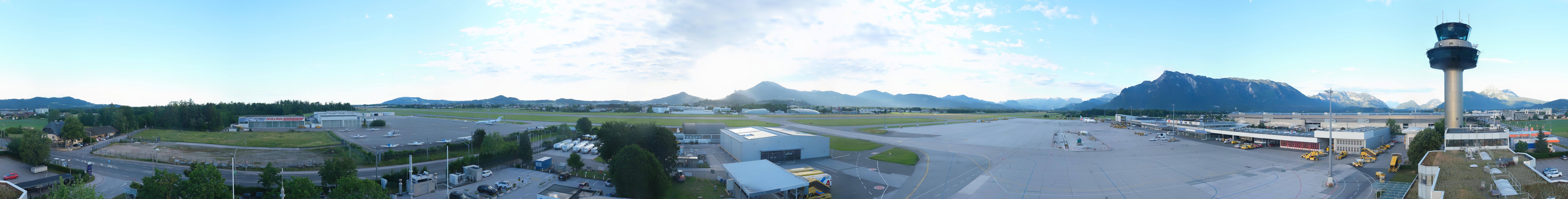 Archiv Foto Webcam Flughafen Salzburg