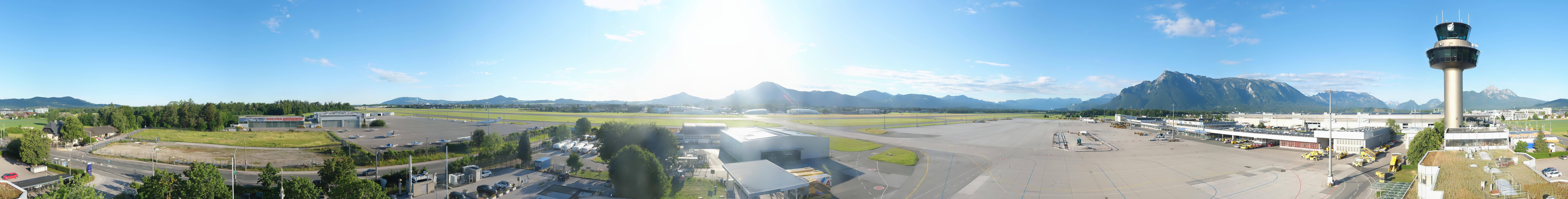 Archiv Foto Webcam Flughafen Salzburg