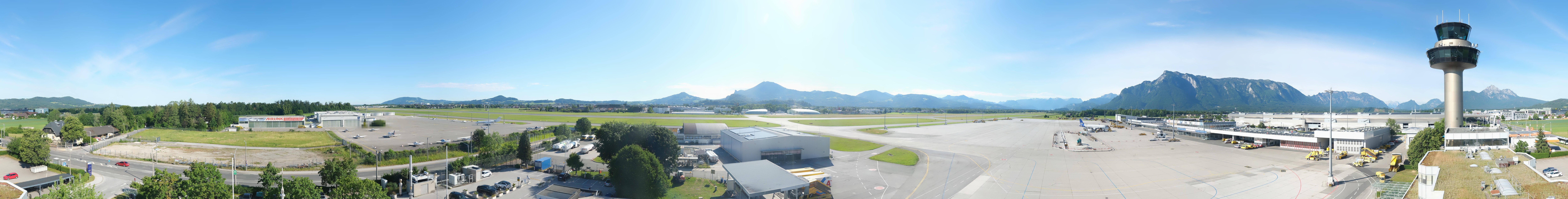 Archiv Foto Webcam Flughafen Salzburg