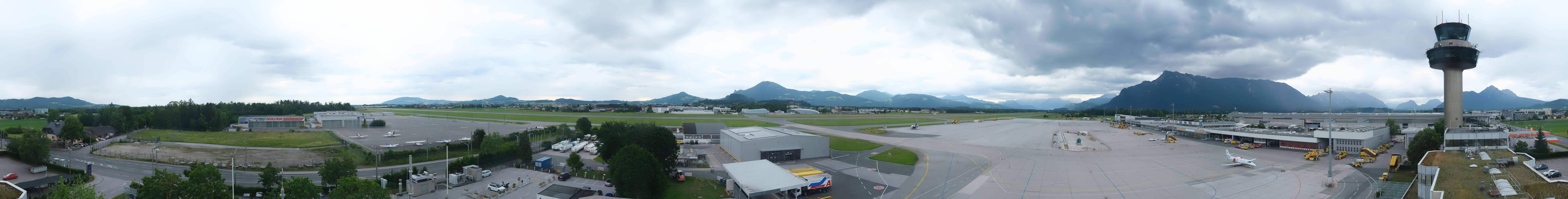 Archiv Foto Webcam Flughafen Salzburg