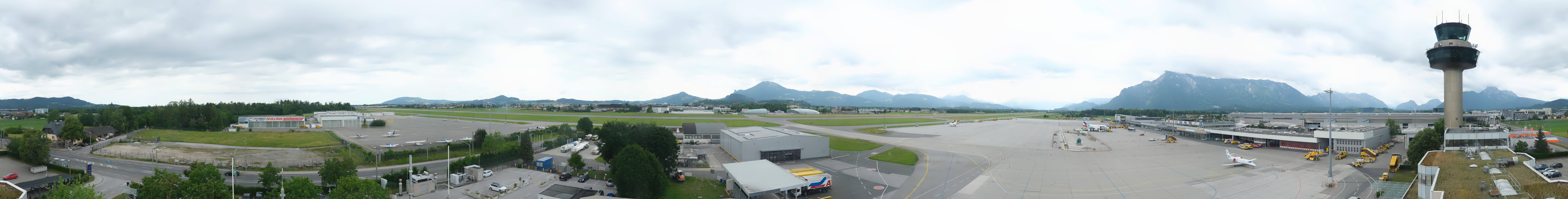 Archiv Foto Webcam Flughafen Salzburg