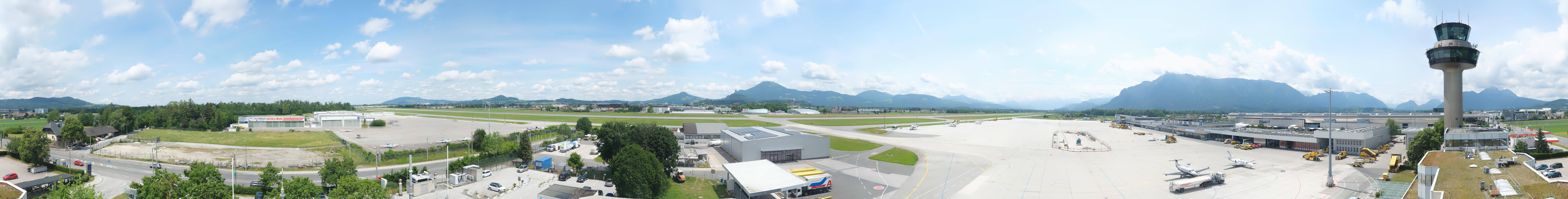 Archiv Foto Webcam Flughafen Salzburg