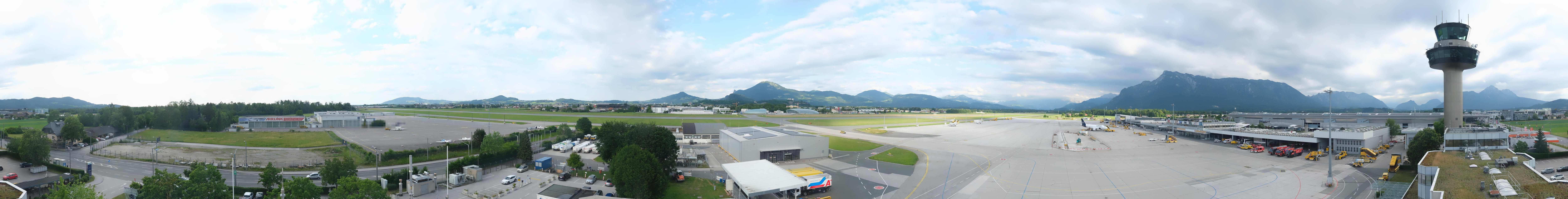 Archiv Foto Webcam Flughafen Salzburg