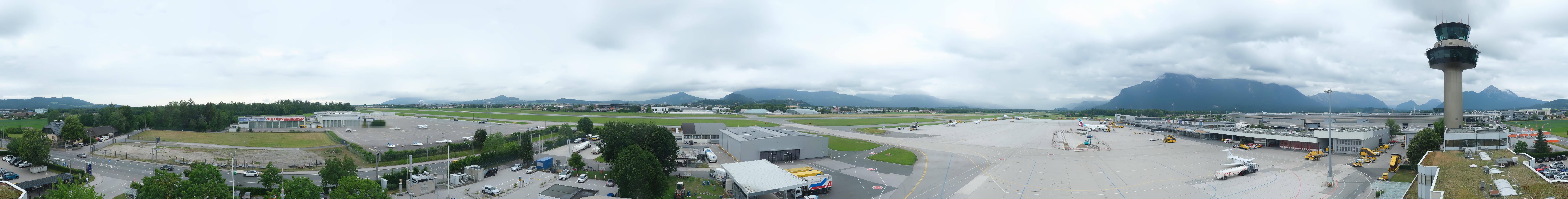 Archiv Foto Webcam Flughafen Salzburg
