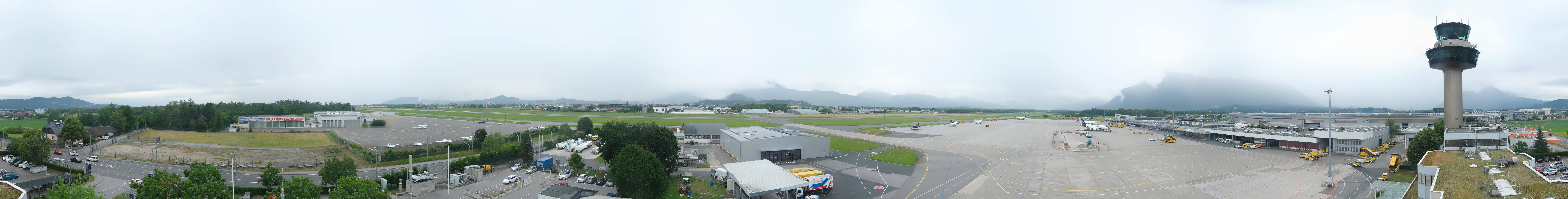 Archiv Foto Webcam Flughafen Salzburg