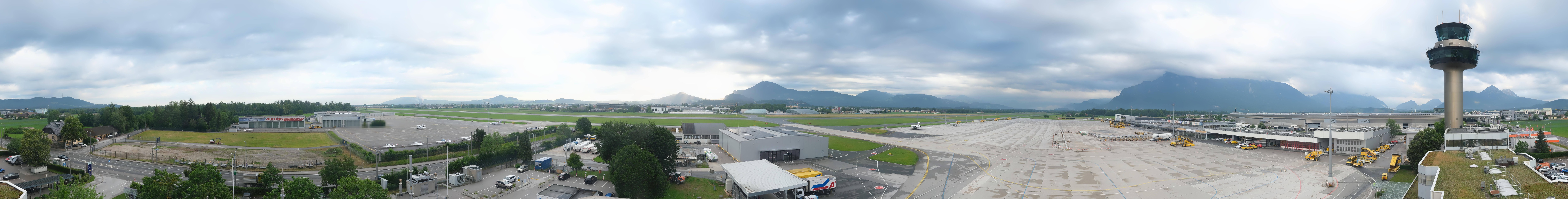Archiv Foto Webcam Flughafen Salzburg