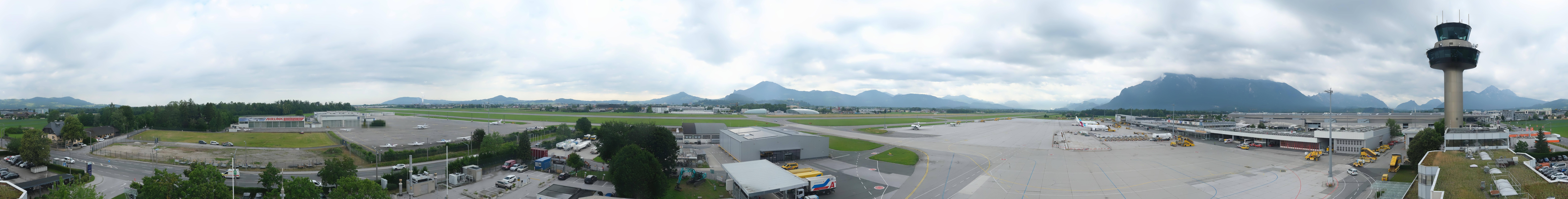 Archiv Foto Webcam Flughafen Salzburg