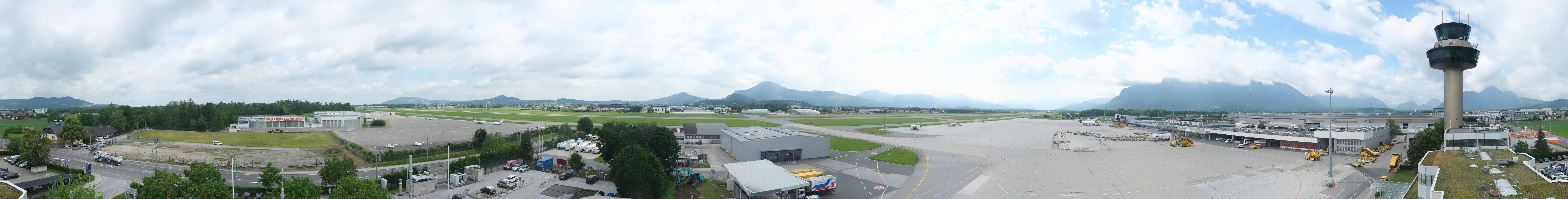 Archiv Foto Webcam Flughafen Salzburg