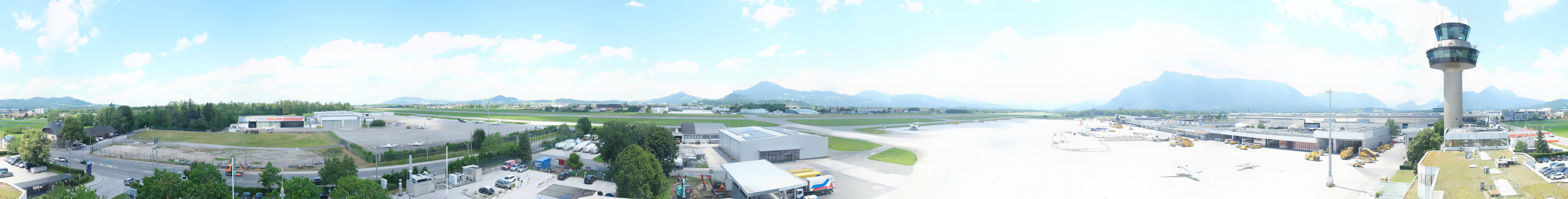 Archiv Foto Webcam Flughafen Salzburg