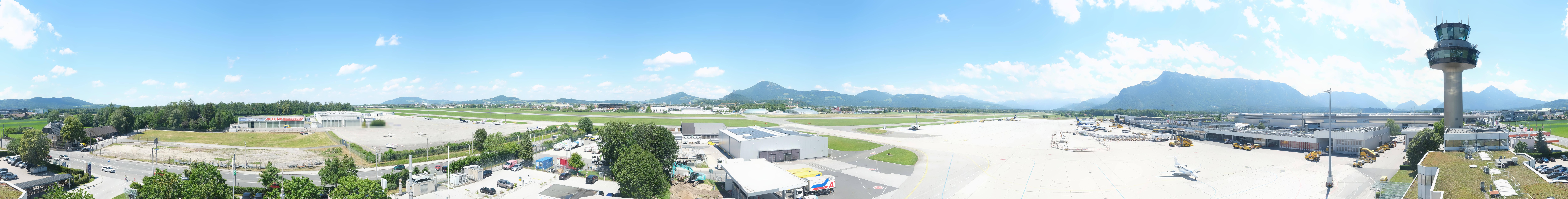 Archiv Foto Webcam Flughafen Salzburg