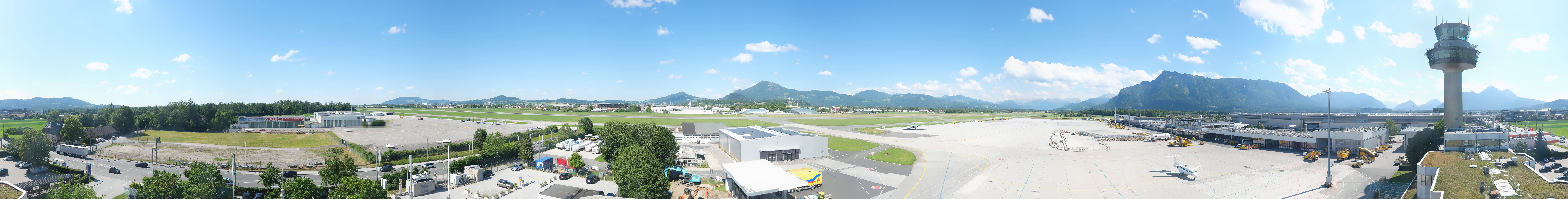 Archiv Foto Webcam Flughafen Salzburg