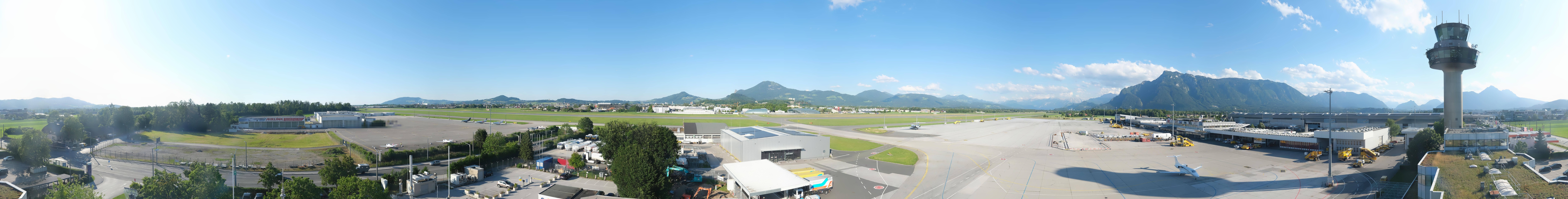 Archiv Foto Webcam Flughafen Salzburg
