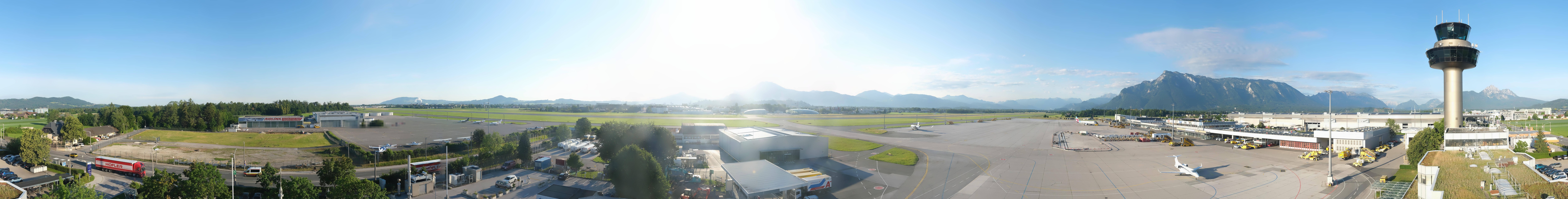 Archiv Foto Webcam Flughafen Salzburg