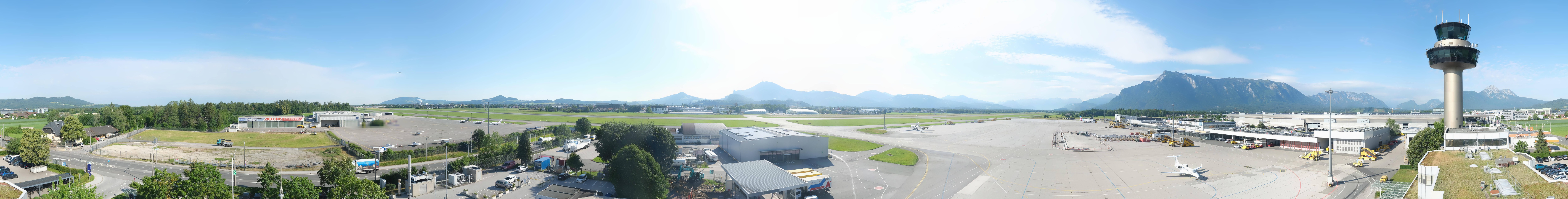 Archiv Foto Webcam Flughafen Salzburg