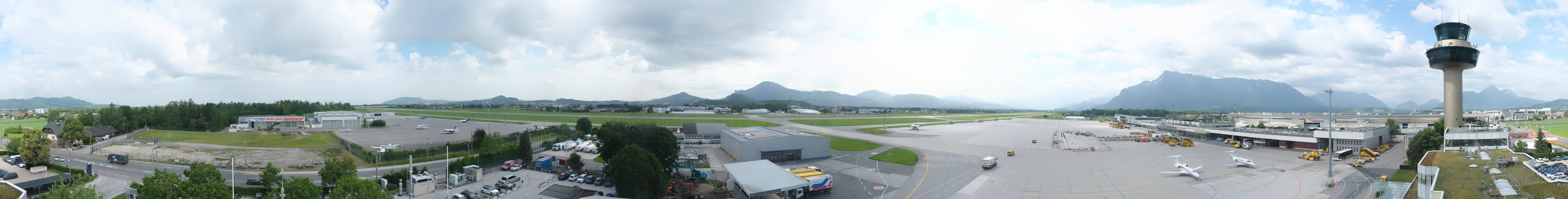 Archived image Webcam Salzburg Airport Panorama