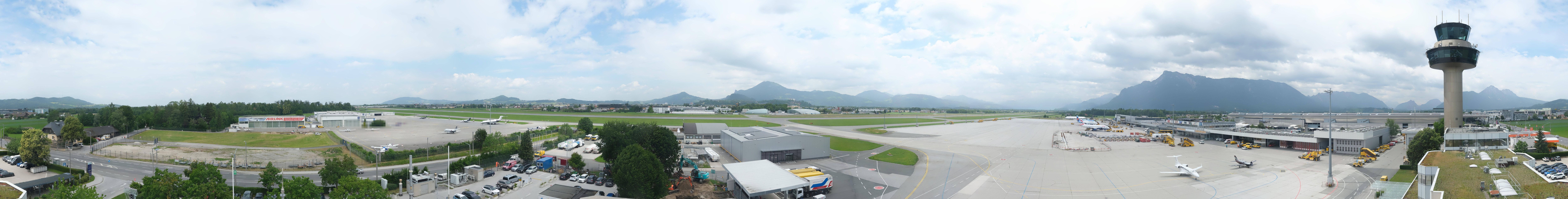 Archived image Webcam Salzburg Airport Panorama